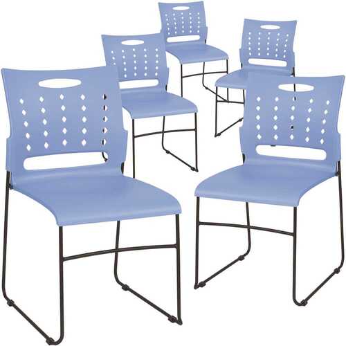 Blue Plastic Stack Chairs