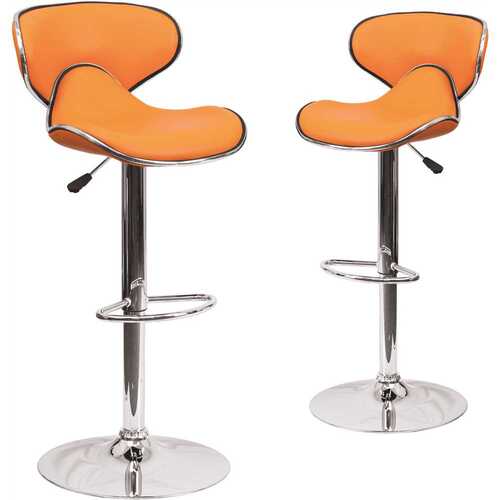 32.5 in. Orange Bar stool Color/Finish Family