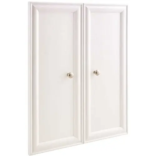 Selectives 29.33 in. H x 23.5 in. W x 0.625 in. D Decorative Panel Doors for Laminate Closet System White