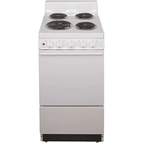 20 in. 2.42 cu. ft. Electric Range in White