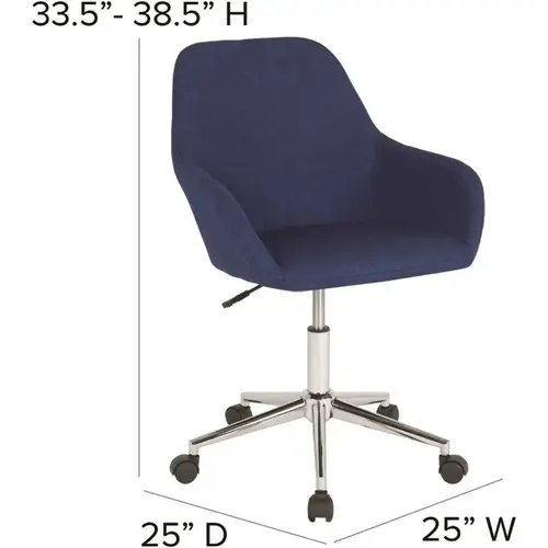 Blue Fabric Office/Desk Chair