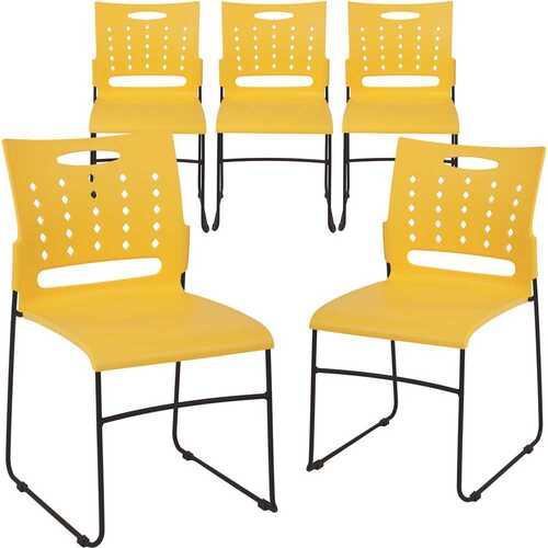 Yellow Plastic Stack Chairs