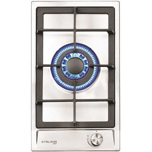GASLAND Chef GH12SF 12 in. Built-In Gas Stove Top LPG Natural Gas Cooktop in Stainless Steel with 1-Sealed Burner, ETL