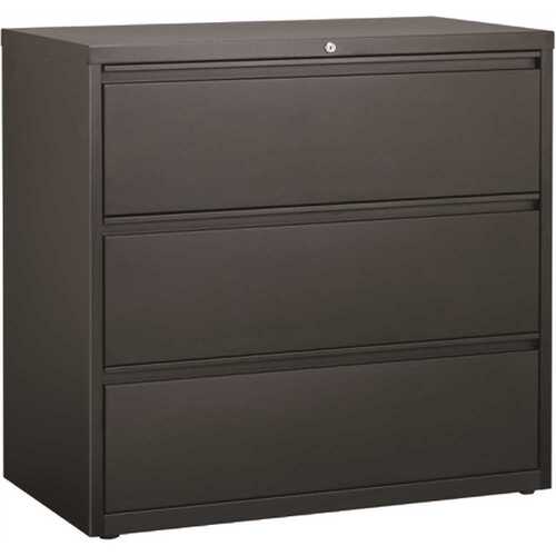 42 in. W Black 3-Drawer Lateral File Cabinet