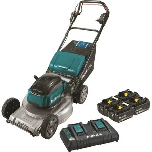Makita XML09PT1 21 in. 18-Volt X2 (36-Volt) LXT Lithium-Ion Brushless Cordless Walk Behind Self-Propelled Lawn Mower Kit (5.0Ah)
