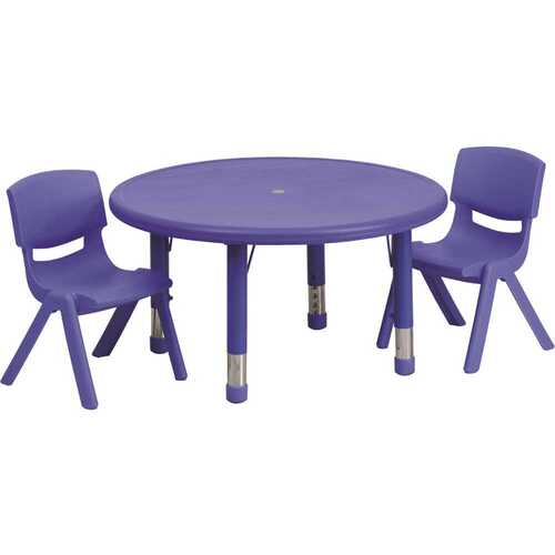 Carnegy Avenue CGA-YU-9262-BL-HD Blue Table and Chair Set