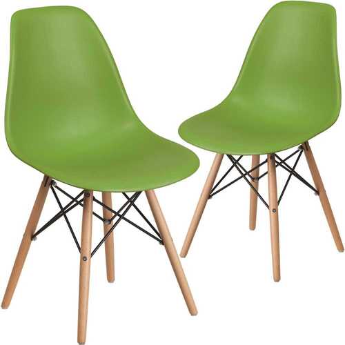 Carnegy Avenue CGA-FH-224437-GR-HD Green Plastic Party Chairs