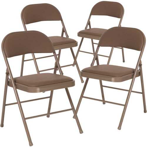 Flash Furniture CGA-BD-229153-BE-HD Beige Metal Folding Chair