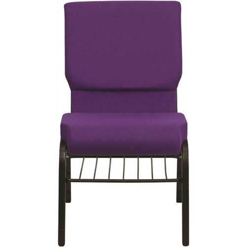 Carnegy Avenue CGA-XU-1761-PU-HD Fabric Stackable Chair in Purple