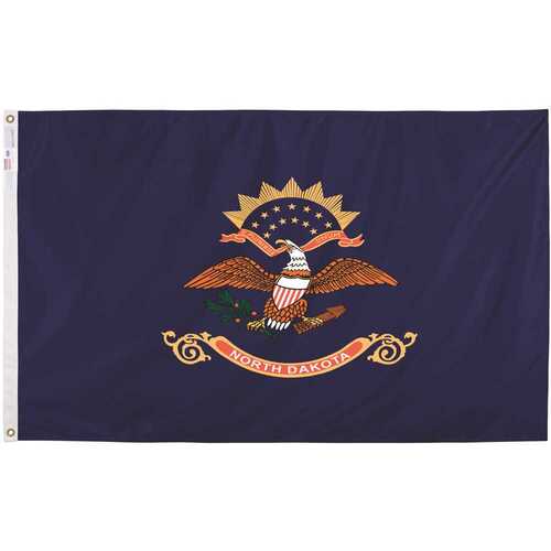 Valley Forge ND3 3 ft. x 5 ft. Nylon North Dakota State Flag