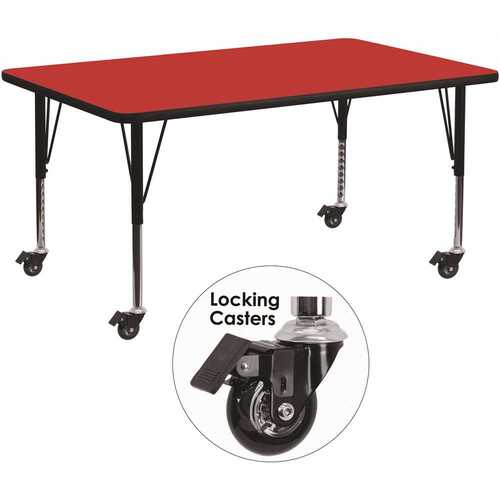 Flash Furniture CGA-XU-21168-RE-HD Red Kids Table