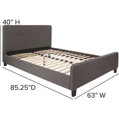 Flash Furniture CGA-HG-228479-DA-HD Dark Grey Queen Platform Bed