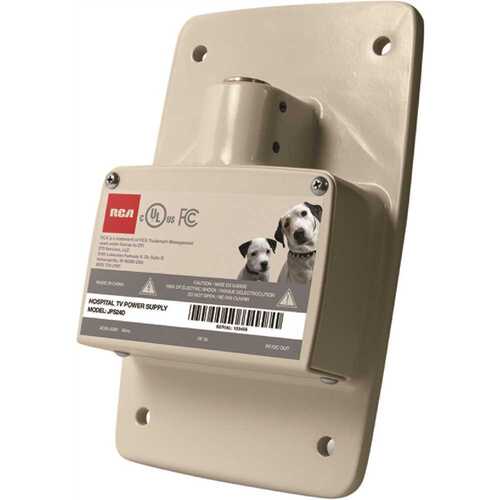 Power Supply Wall Mount for J14HV840 Power Over Coax, Tan color