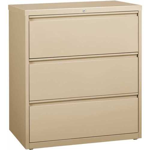 Hirsh Industries 17633 HL8000 Putty 36 in. Wide 3-Drawer Lateral File Cabinet