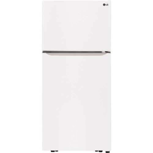 LG Electronics LTCS20020W 30 in. W 20 cu. ft. Top Freezer Refrigerator w/ Multi-Air Flow and Reversible Door in White, ENERGY STAR
