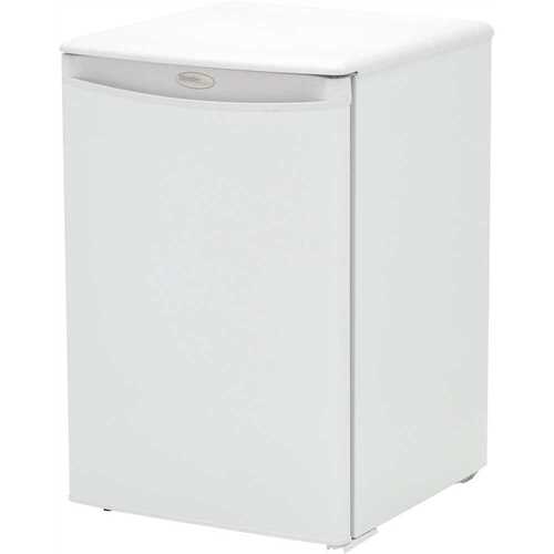 17.7 in. 2.6 cu.ft. Mini Refrigerator in White without Freezer
