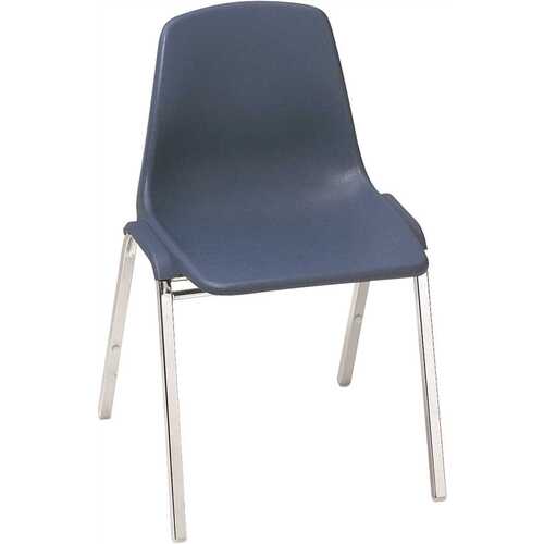 National Public Seating 3583708 POLY SHELL STACK CHAIR BLUE