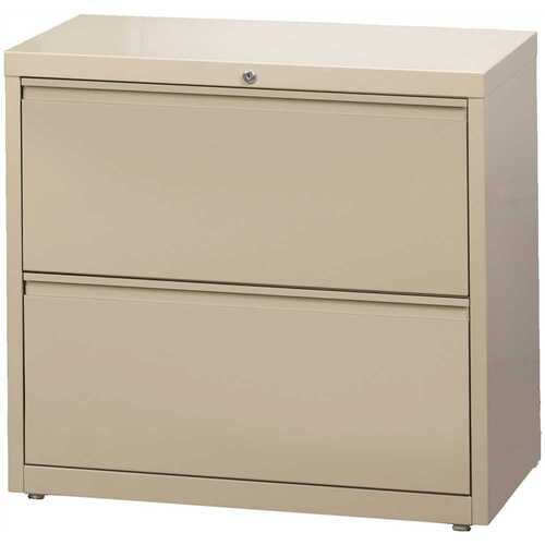 HL8000 Putty 36 in. Wide 2-Drawer Lateral File Cabinet