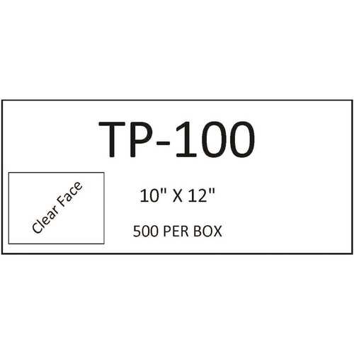 Total Products TP-100 10 in. x 12 in. Clear Packing List Envelope