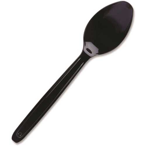 Cutlerease CEASESP960BL Black Disposable PS Spoon 24/40