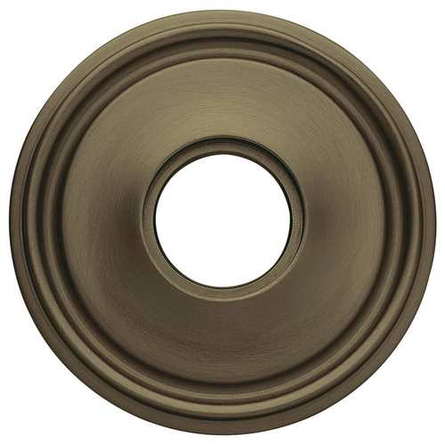 Single 2-5/8" Grooved Privacy Rose Antique Brass Finish