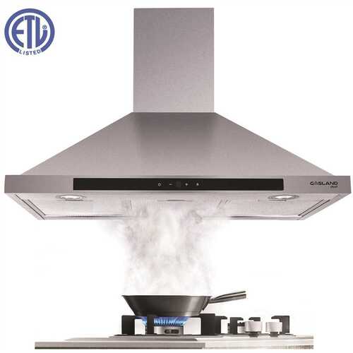GASLAND Chef PR30SS 30 in. Wall Mount Range Hood with Aluminum Filters LED Lights Touch Control in Stainless Steel, 450 CFM
