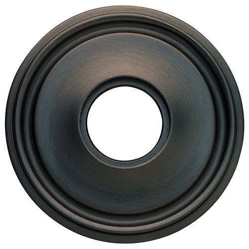 Single 2-5/8" Grooved Privacy Rose Oil Rubbed Bronze Finish