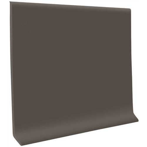 Pinnacle Rubber Charcoal 4 in. x 1/8 in. x 48 in. Wall Cove Base
