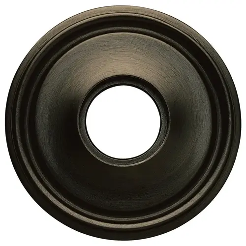 2-5/8" Grooved Privacy Rose Satin Black Finish Pair