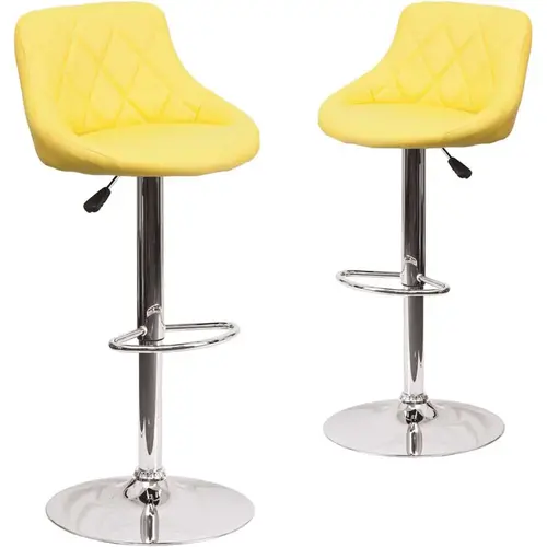 32 in. Yellow Bar stool Color/Finish Family