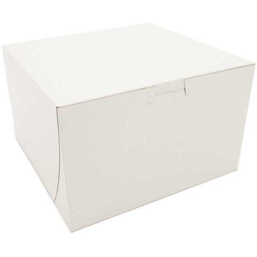 White Non-Window Bakery Box 8 x 8 x 5"