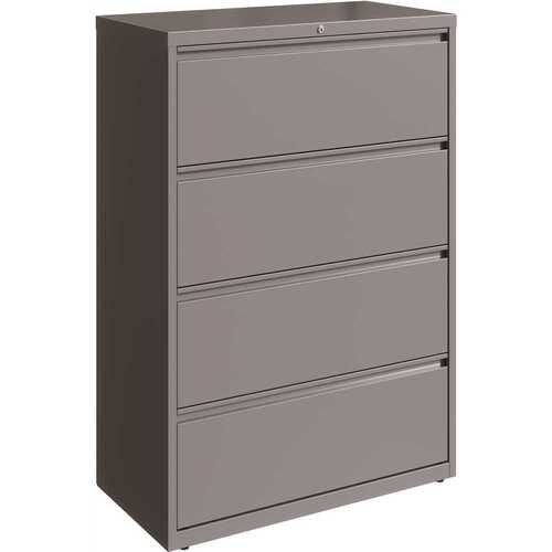36 in. W Silver 4-Drawer Lateral File Cabinet