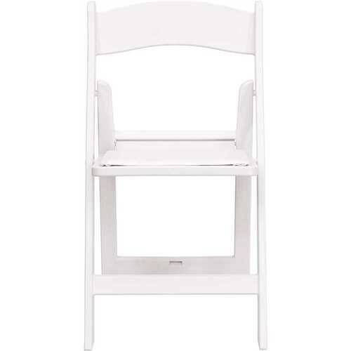 White Resin Folding Chair