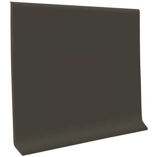 700 Series Black Brown 4 in. x 1/8 in. x 48 in. Thermoplastic Rubber Wall Base Cove