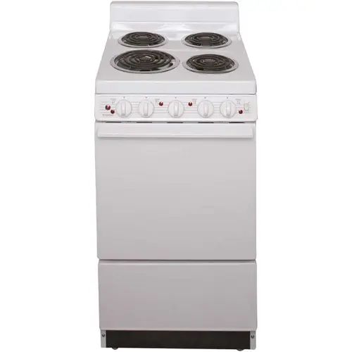 20 in. 2.42 cu. ft. Electric Range in White