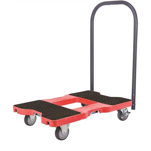 1,200 lbs. Capacity Professional E-Track Push Cart Dolly in Red