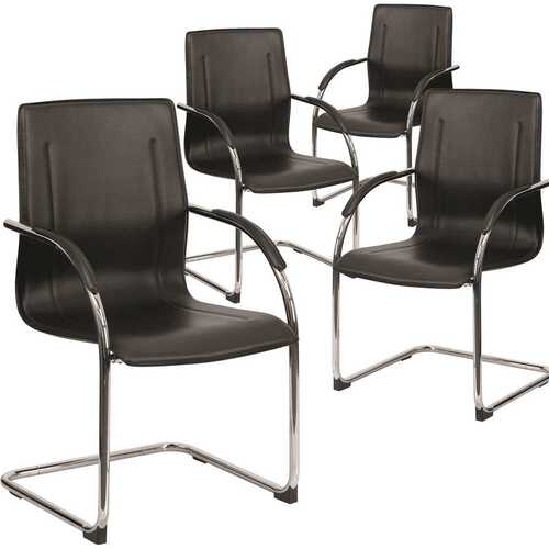 Black Vinyl Side Chairs