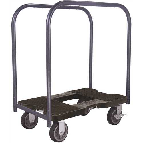 1,500 lbs. Capacity All-Terrain Professional E-Track Panel Cart Dolly in Black