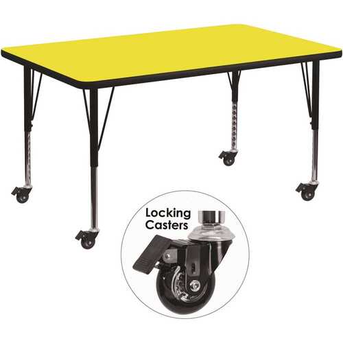 25.5 in. Yellow Kids Table