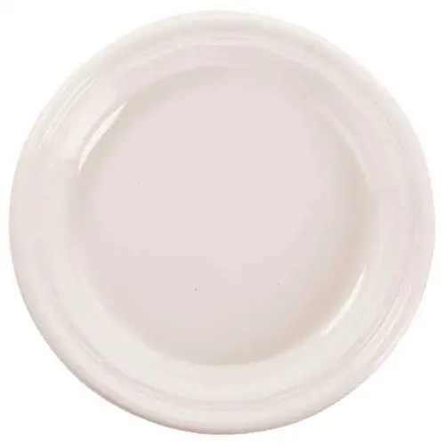 Impact Plastic 9 in. Plate White - pack of 500