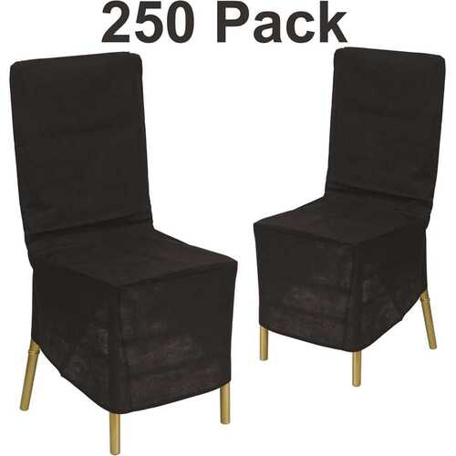 Carnegy Avenue CGA-LE-157968-BL-HD Black Chiavari Chair Cover