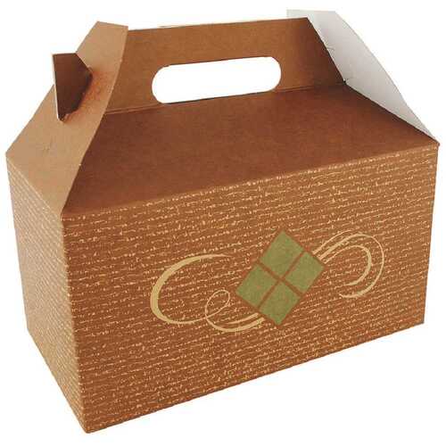 SOUTHERN CHAMPION TRAY COMPANY 27076 Hearthstone Carry Out Barn Box w/Handle 9-1/2 x 5 x 5"