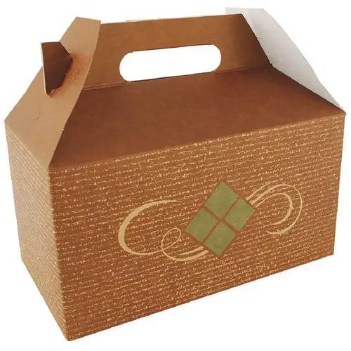 Hearthstone Carry Out Barn Box w/Handle 9-1/2 x 5 x 5" Multi-Colored - pack of 125