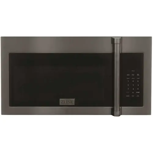 30 in. 300 CFM 900-Watt Over the Range Microwave Oven in Black Stainless Steel & Traditional Handle