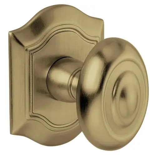 Pair 5077 Knob Less Rose Vintage Brass Finish