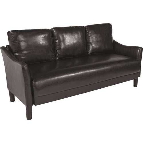 Flash Furniture CGA-SL-231773-BL-HD Black LeatherSoft Standard Sofa