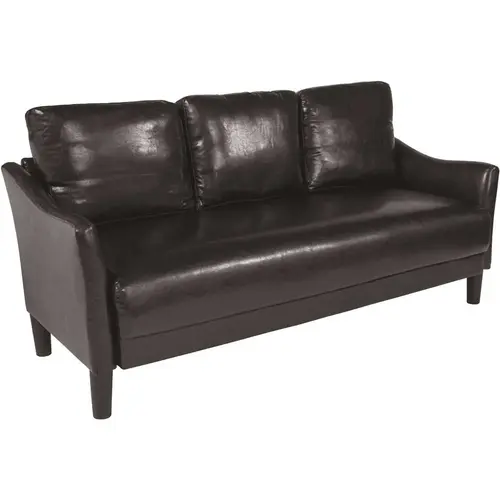 Black LeatherSoft Standard Sofa