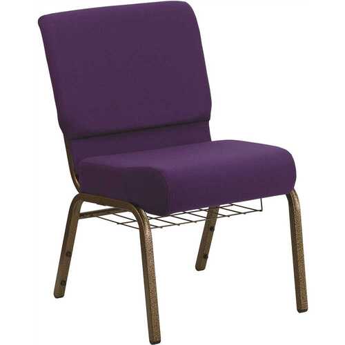 Fabric Stackable Church Chair in Royal Purple