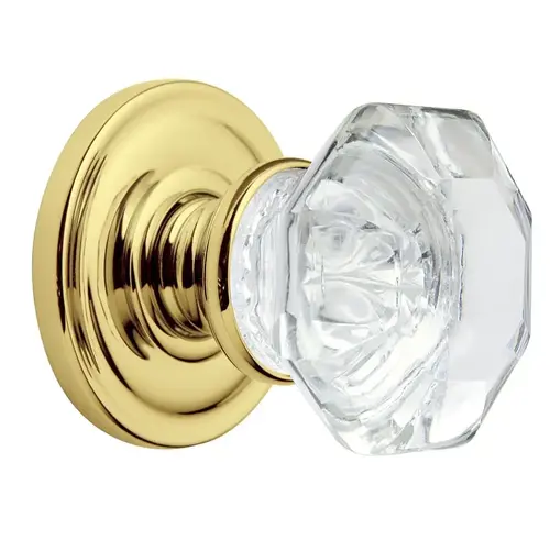 BALD FULL DUMMY-FILLMORE KNOB W/5048 ROSE, Polished Brass