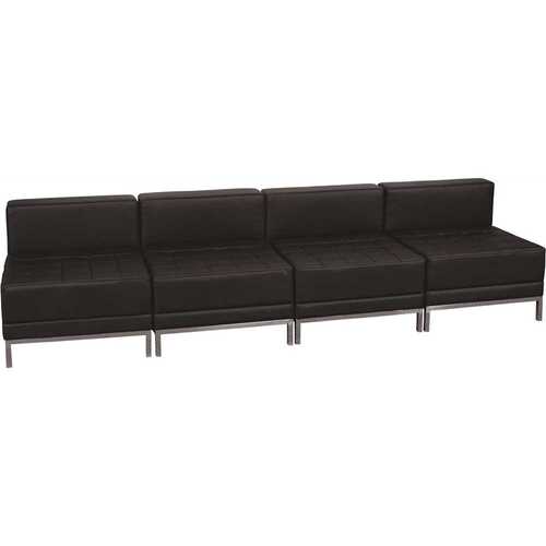 Flash Furniture CGA-ZB-9295-BL-HD Black Living Room Sets